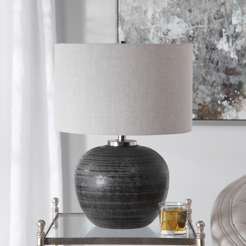 Xavier Way Gray Lamp - Thumbnail - Image 2