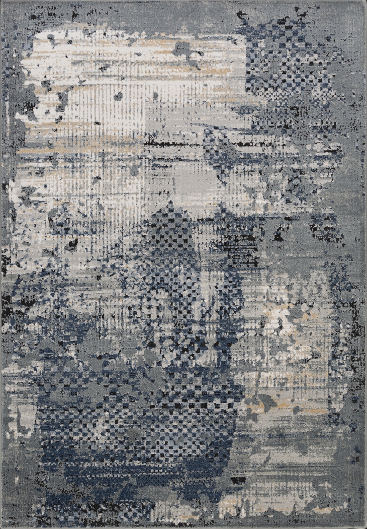 Xella Gray 6'7 x 9' Rug - Thumbnail - Image 1