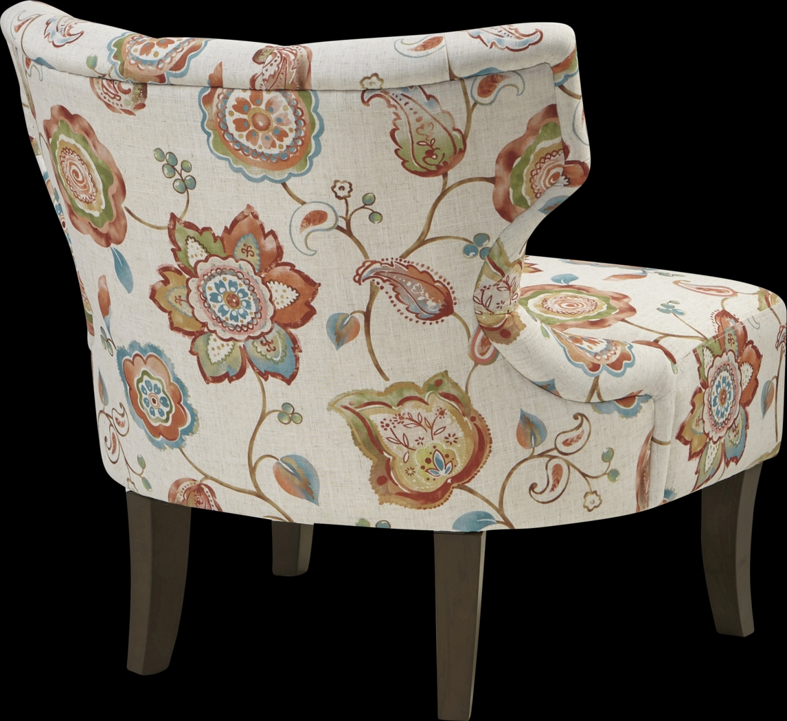 Xenia Orange Accent Chair - Thumbnail - Image 4