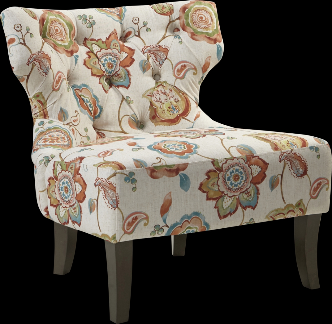 Xenia Orange Accent Chair - Thumbnail - Image 1