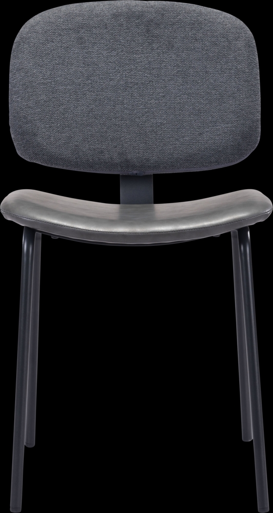 Xenodice Gray Side Chair, Set of 2 - Thumbnail - Image 3