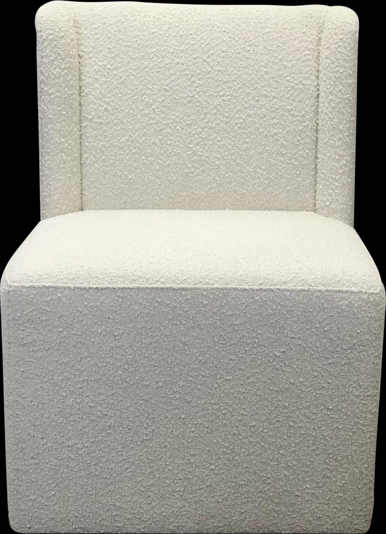 Xylonia White Swivel Dining Chair, Set of 2 - Thumbnail - Image 3
