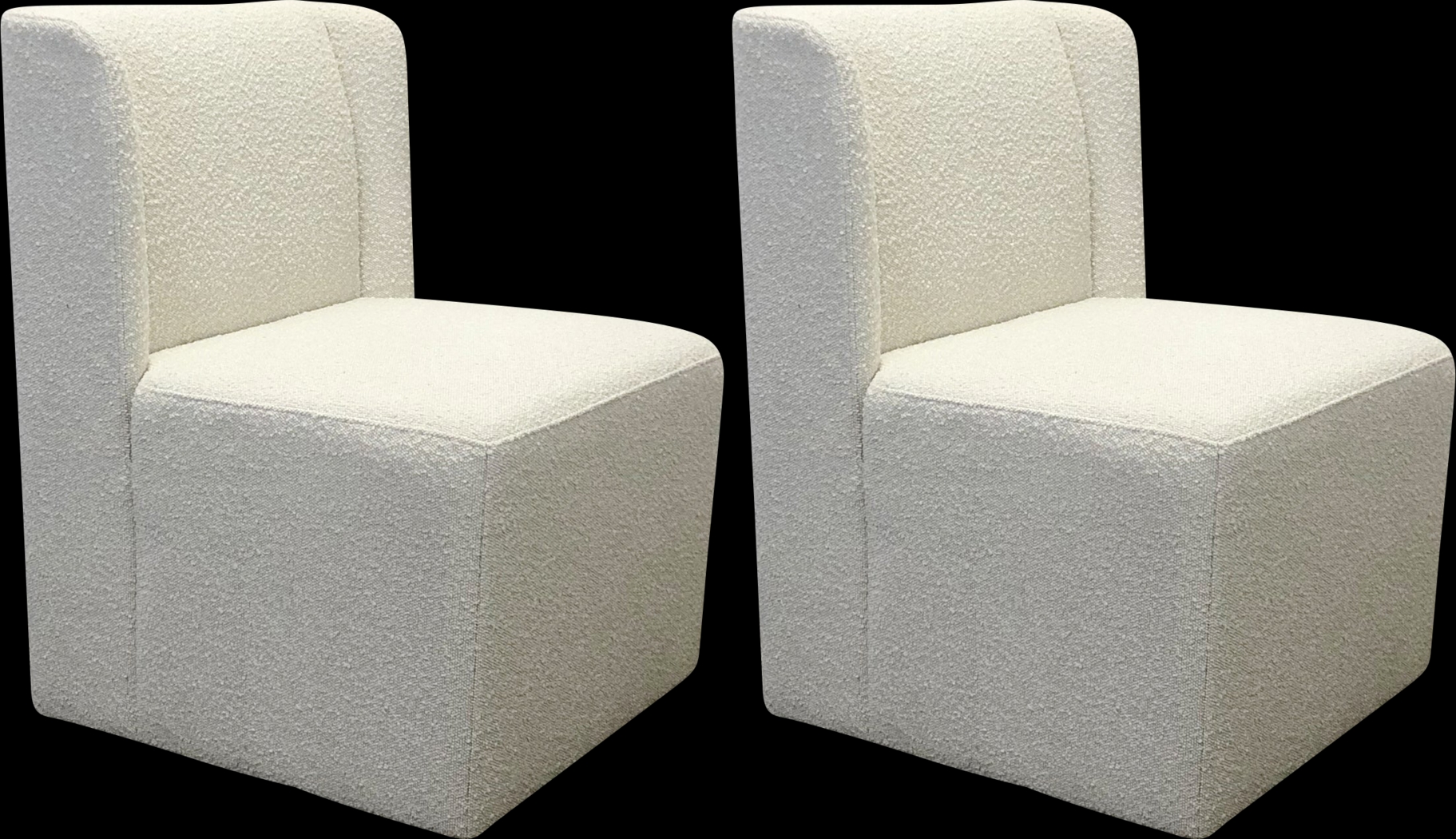 Xylonia White Swivel Dining Chair, Set of 2 - Thumbnail - Image 1