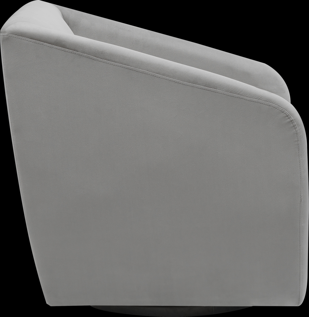 Yabers Gray Accent Chair - Thumbnail - Image 4