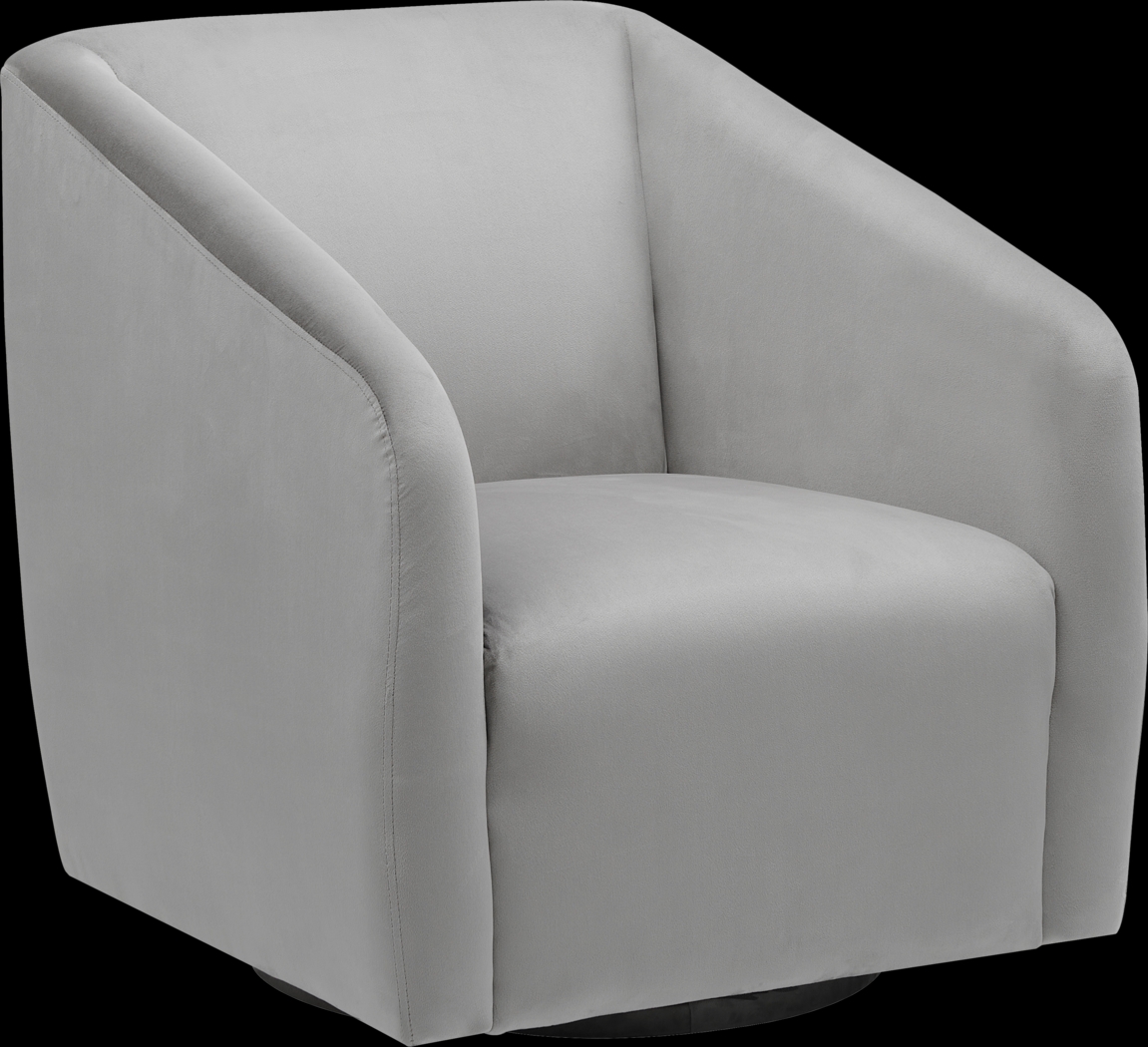 Yabers Gray Accent Chair - Thumbnail - Image 1