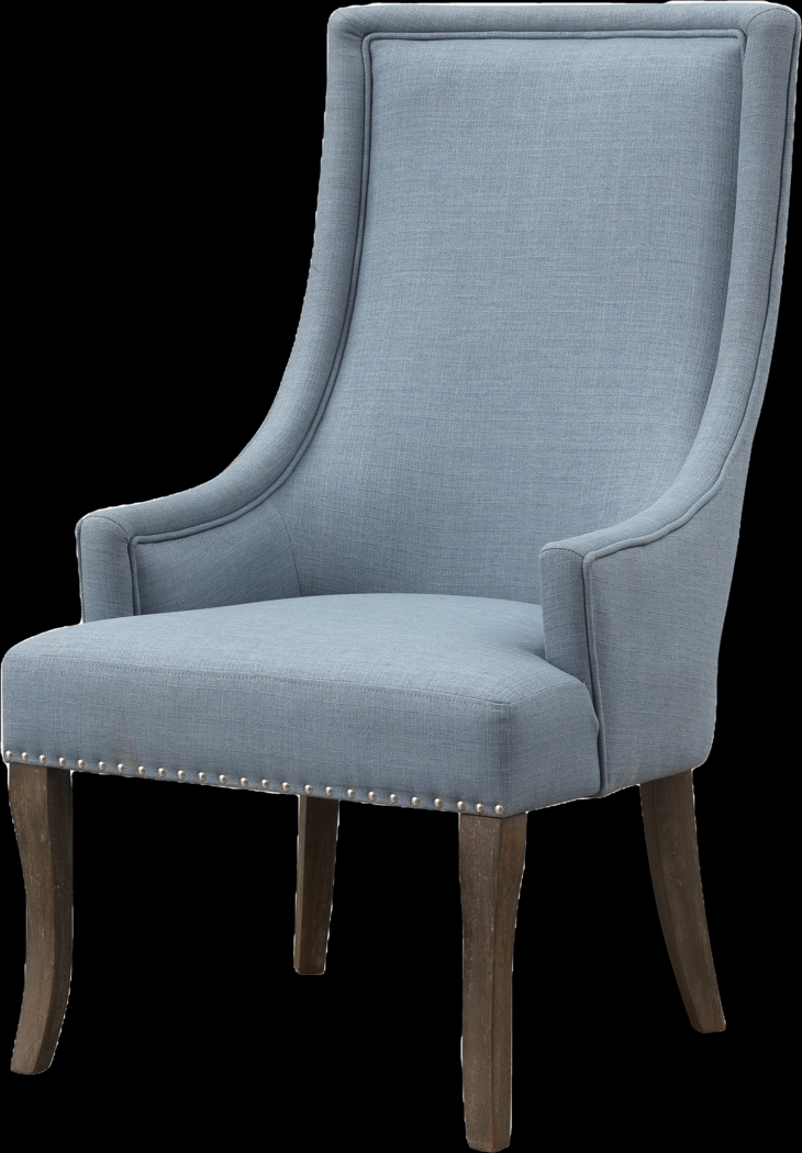 Yacavona Blue Arm Chair - Thumbnail - Image 1