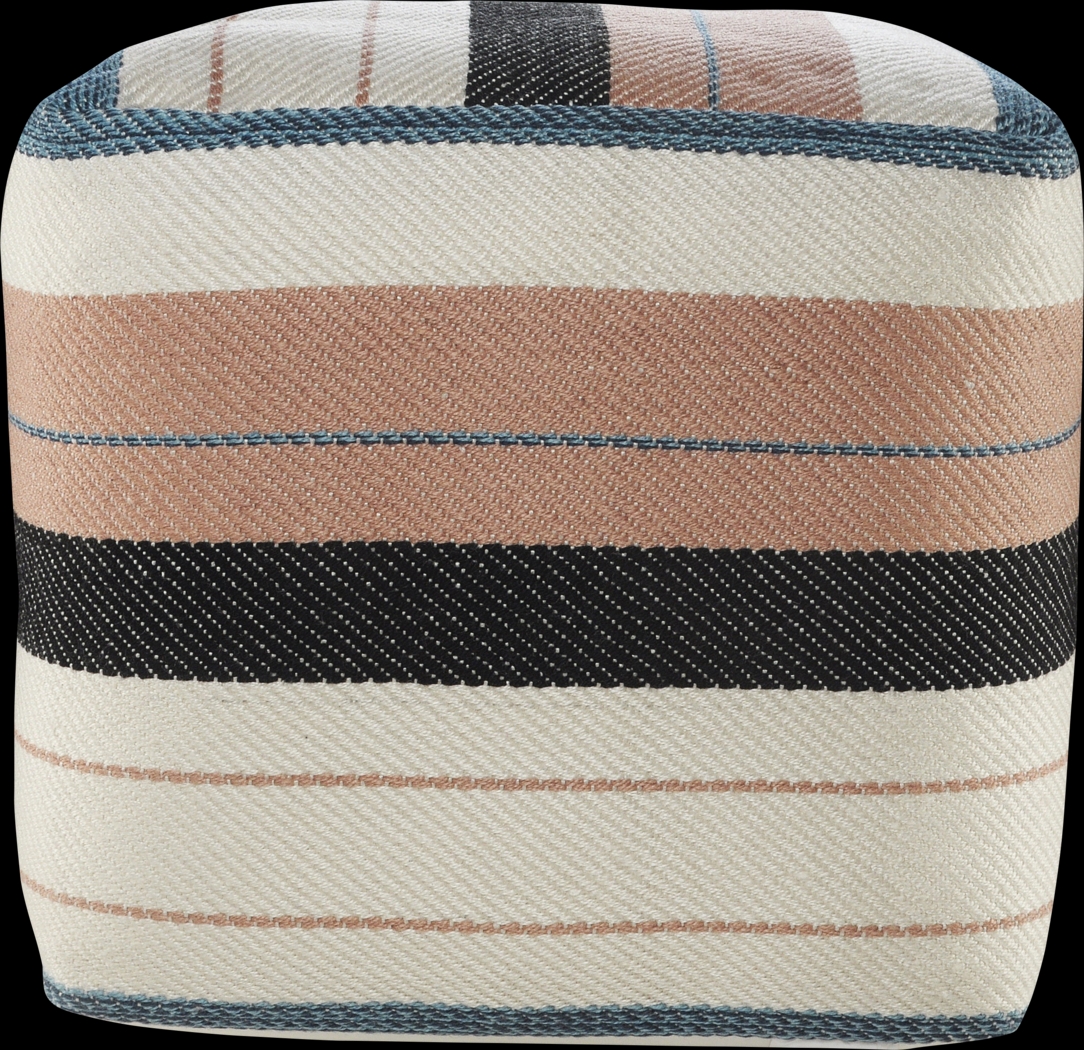 Yadui White/Pink Pouf - Thumbnail - Image 4