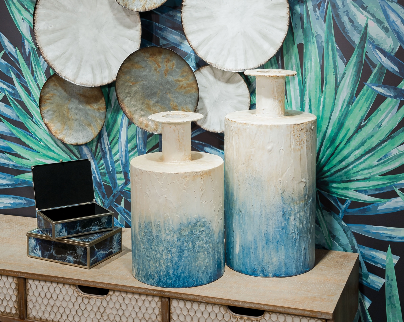 Yael Blue Large Outdoor Bottle - Thumbnail - Image 2