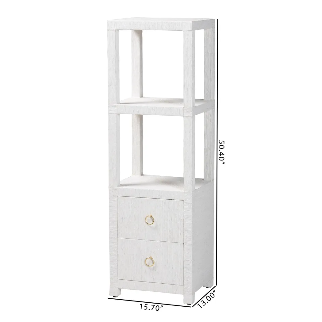 Yafer White Bookcase - Thumbnail - Image 7