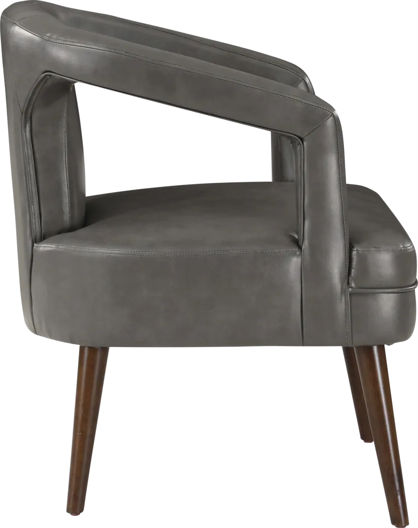Yahya Gray Accent Chair - Thumbnail - Image 5