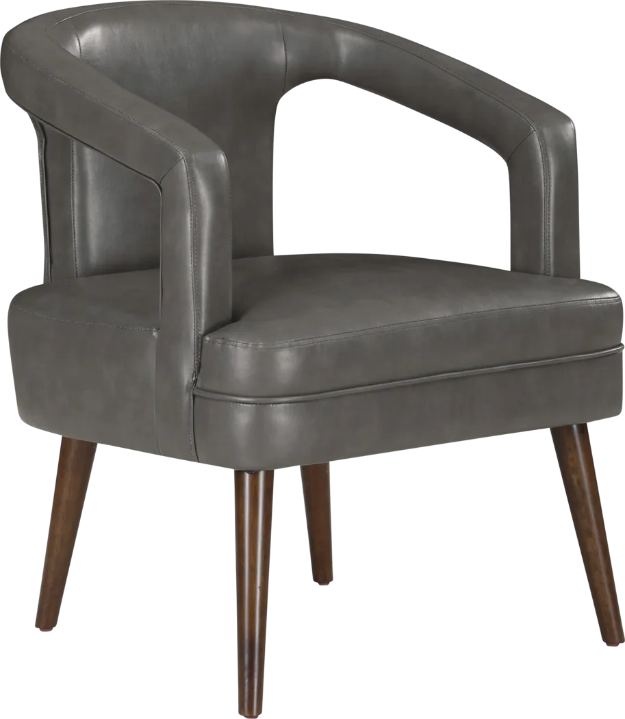 Yahya Gray Accent Chair - Thumbnail - Image 1