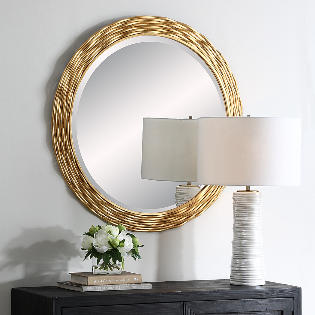 Yaishis Gold Wall Mirror - Thumbnail - Image 2