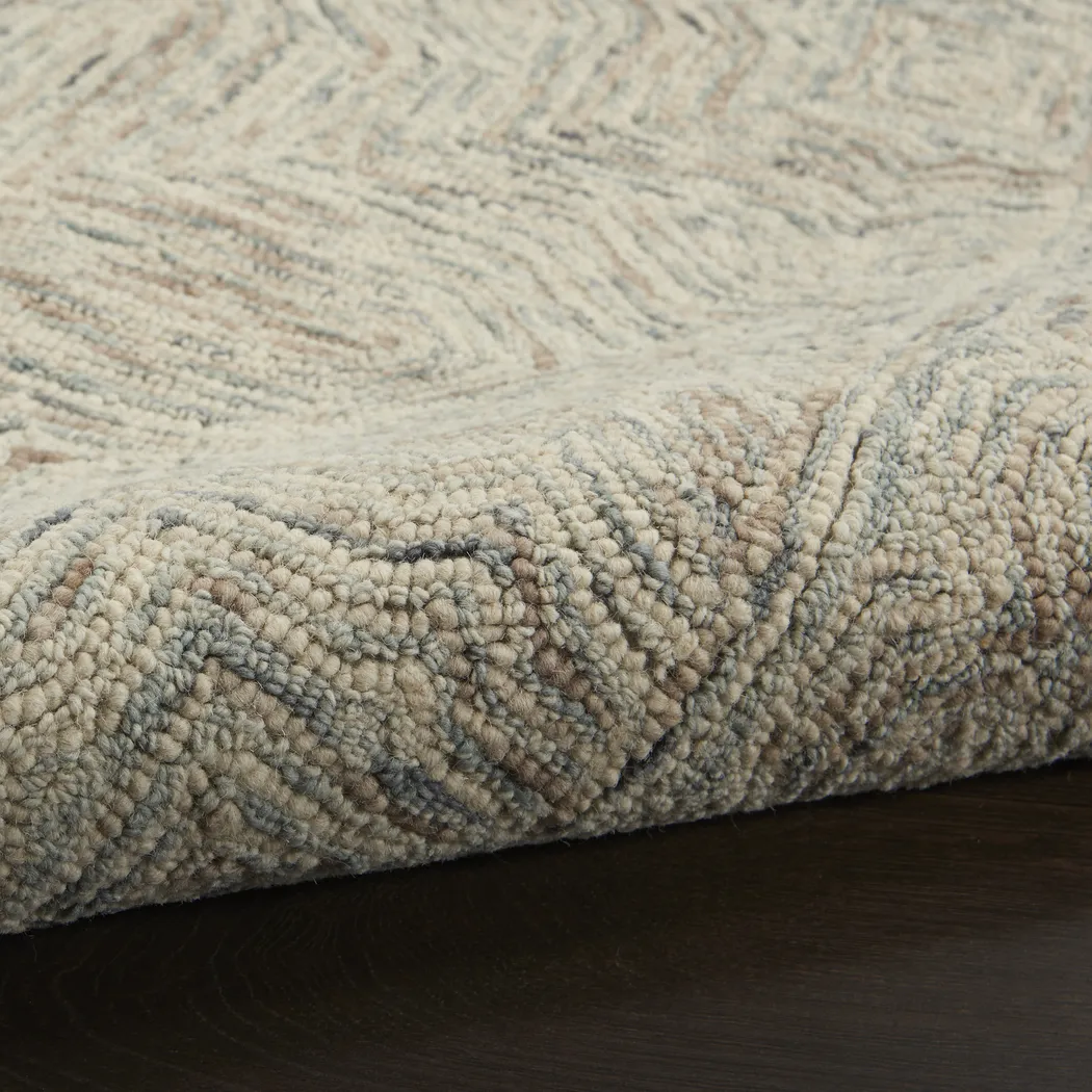 Yakima Blue Ivory 2'3 x 7'6 Rug - Thumbnail - Image 3