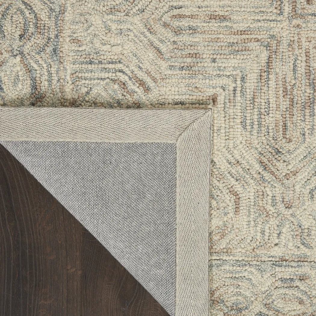 Yakima Blue Ivory 2'3 x 7'6 Rug - Thumbnail - Image 4