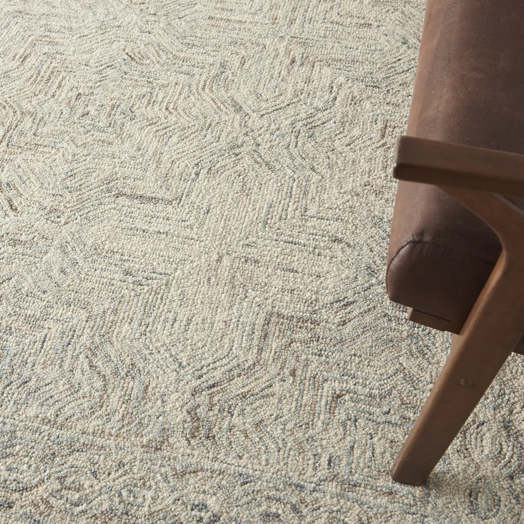 Yakima Blue Ivory 2'3 x 7'6 Rug - Thumbnail - Image 6