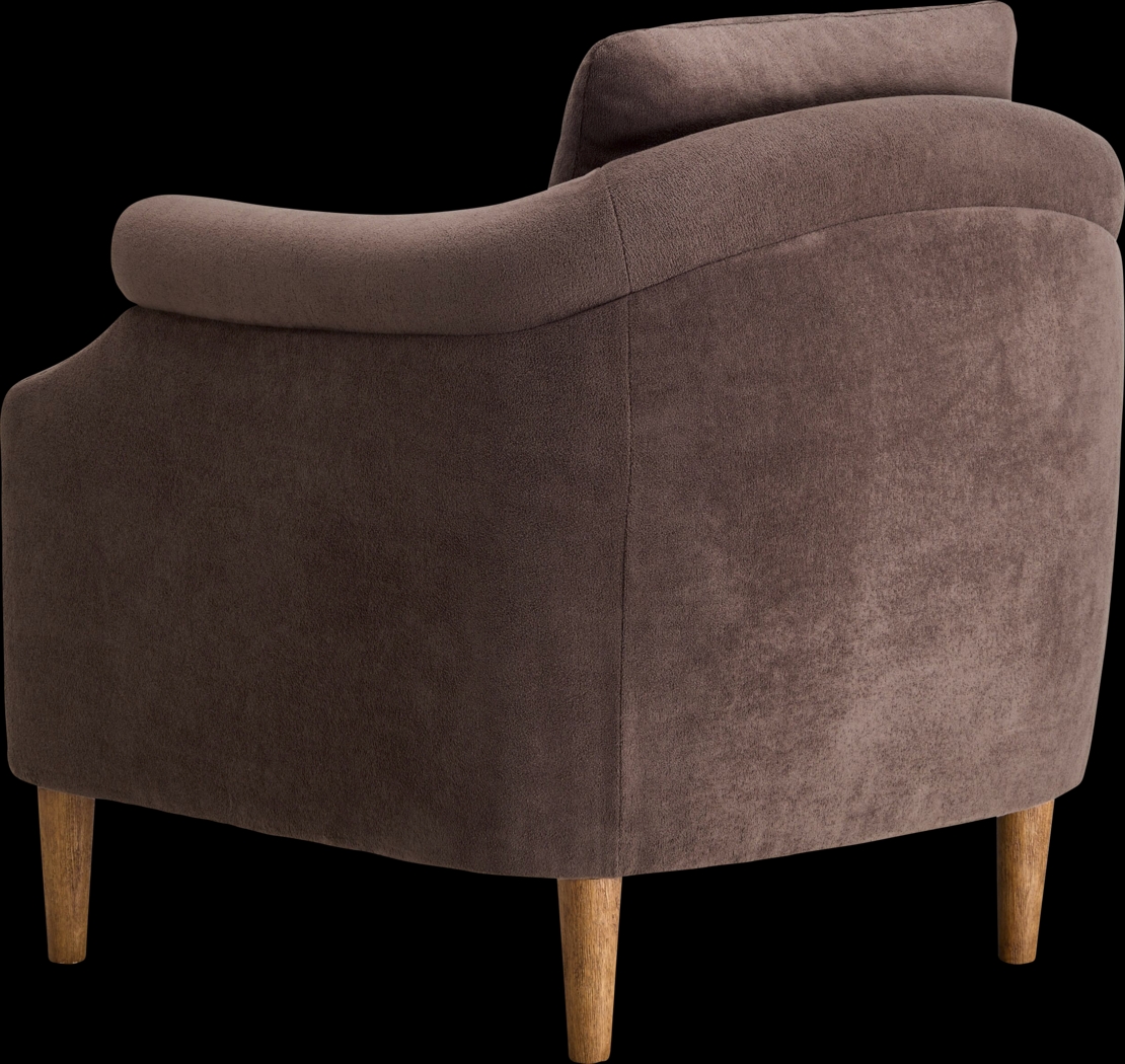 Yamina Brown Accent Chair - Thumbnail - Image 2