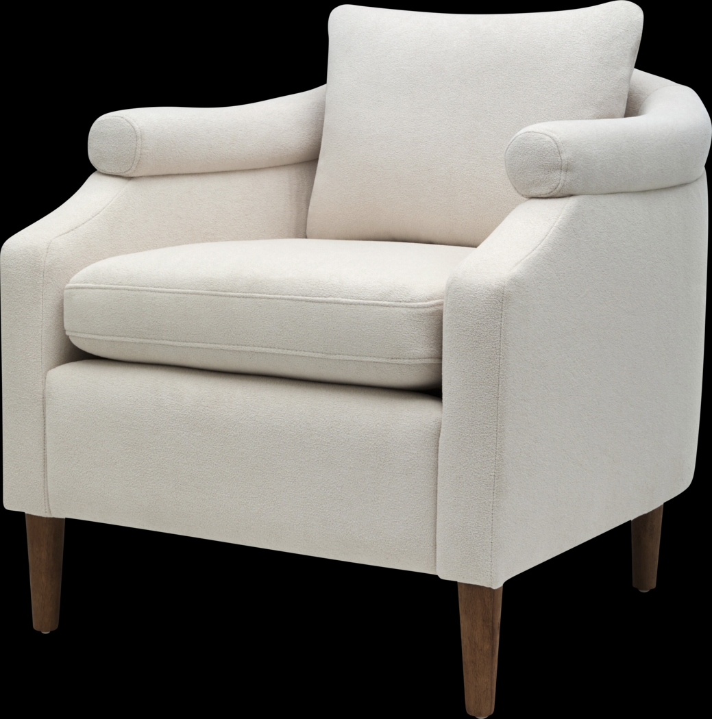 Yamina Ivory Accent Chair - Thumbnail - Image 1