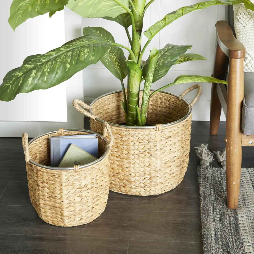 Yamme Brown Basket, Set of 2 - Thumbnail - Image 2