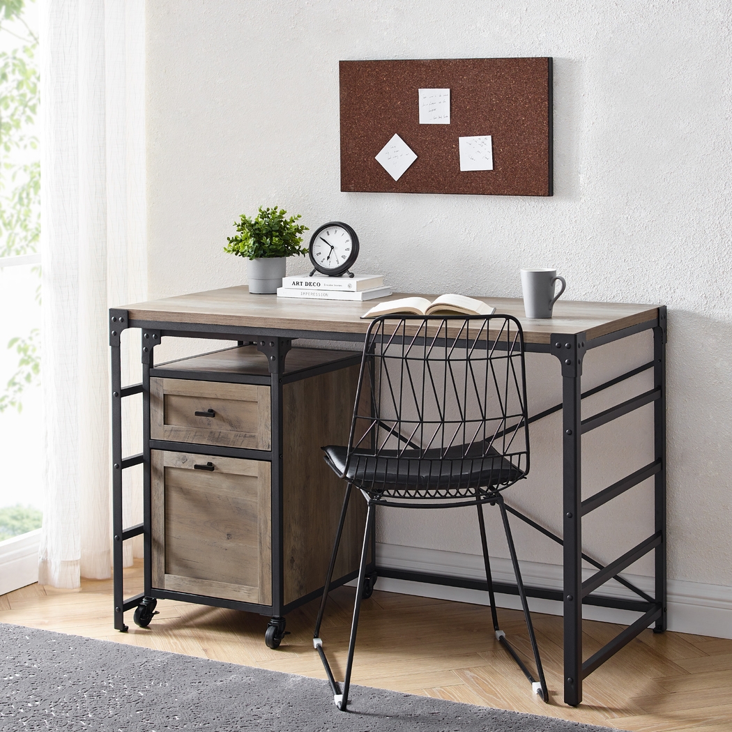 Yandem Gray Desk - Thumbnail - Image 4