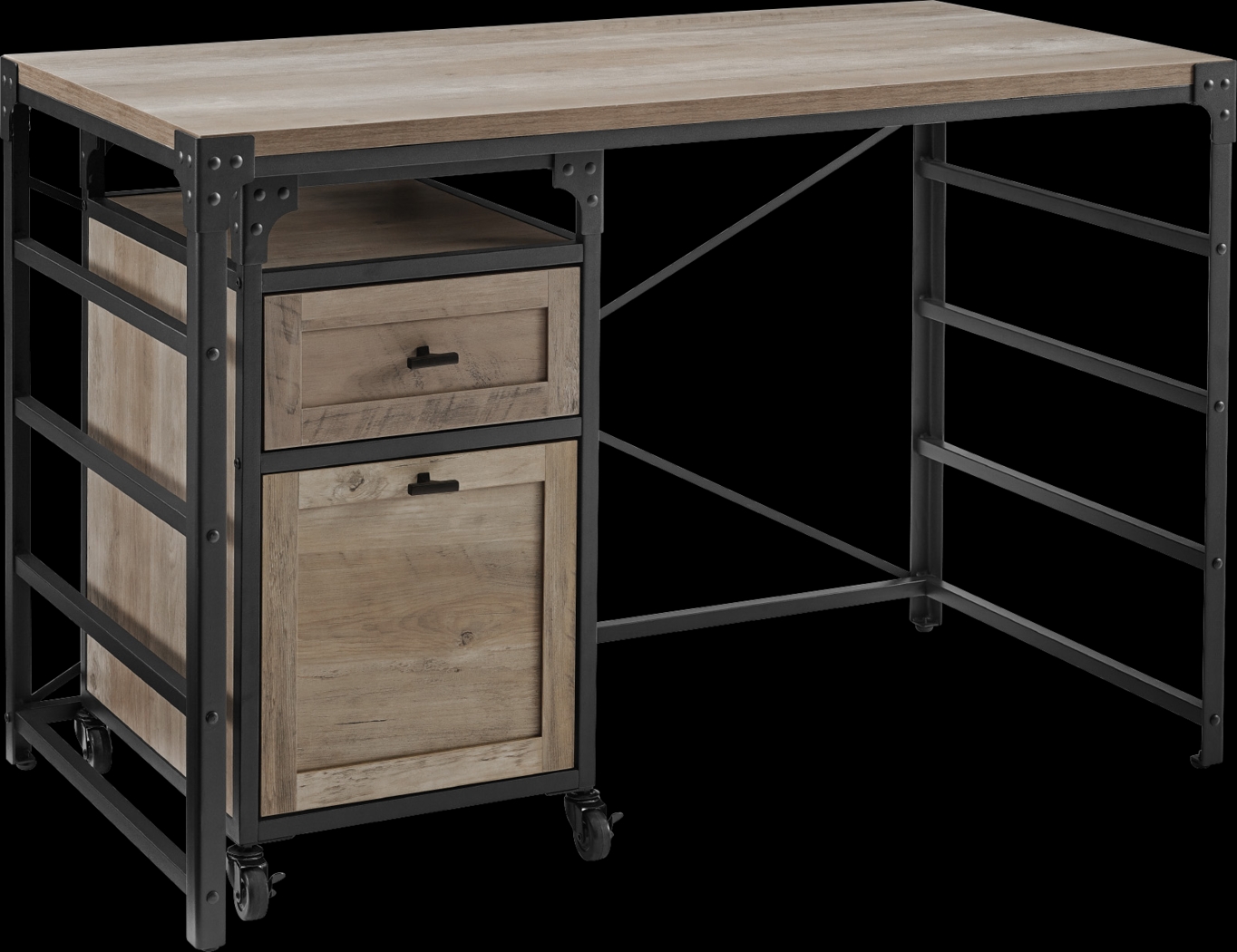 Yandem Gray Desk - Thumbnail - Image 1