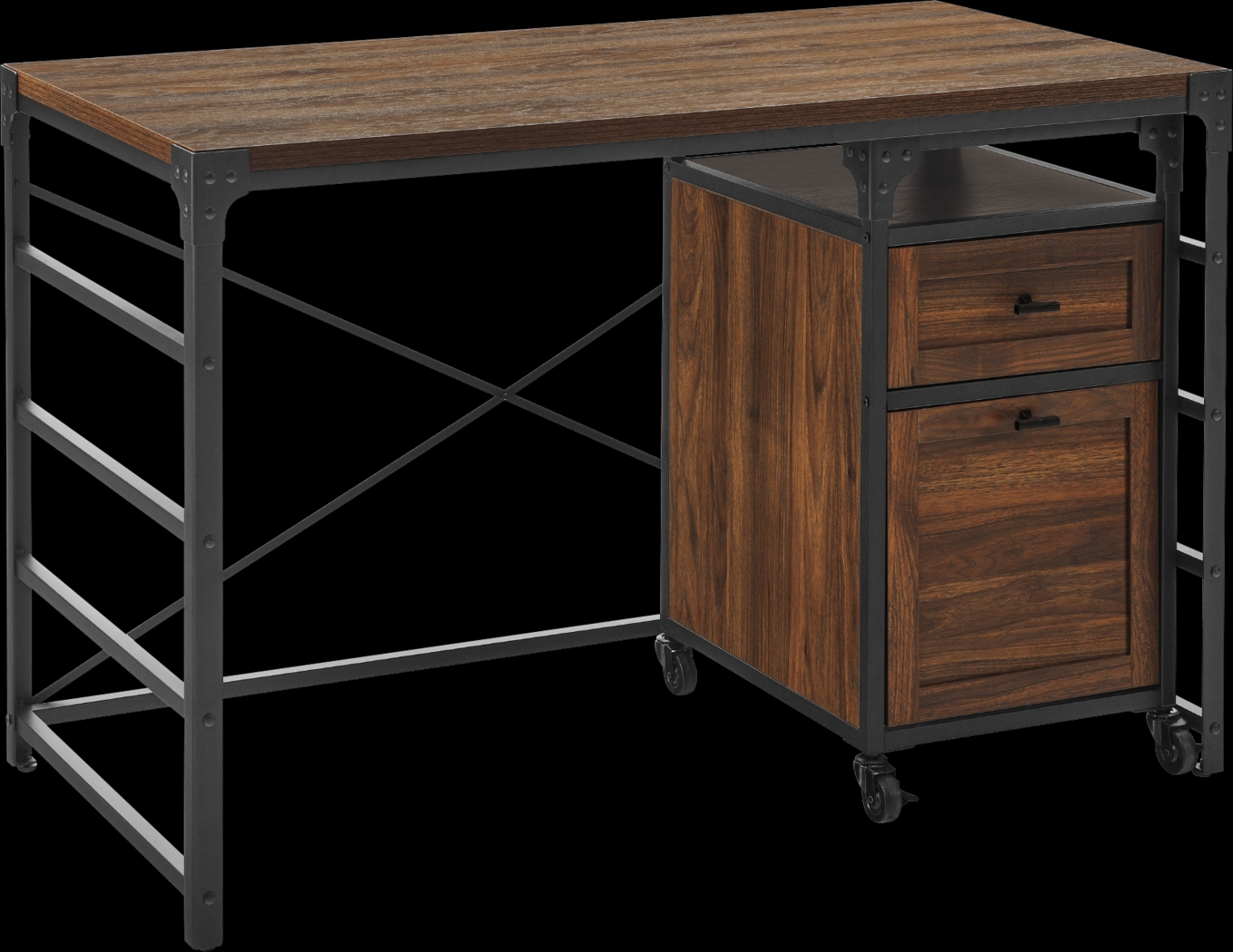 Yandem Walnut Desk - Thumbnail - Image 1