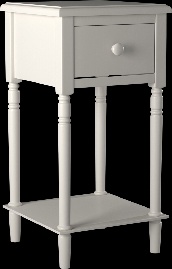 Yankton White Nightstand - Thumbnail - Image 1