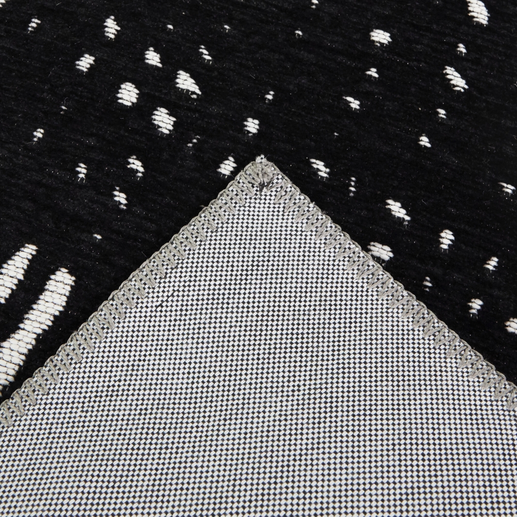 Yanys Black 7'10 x 10' Area Rug - Thumbnail - Image 5