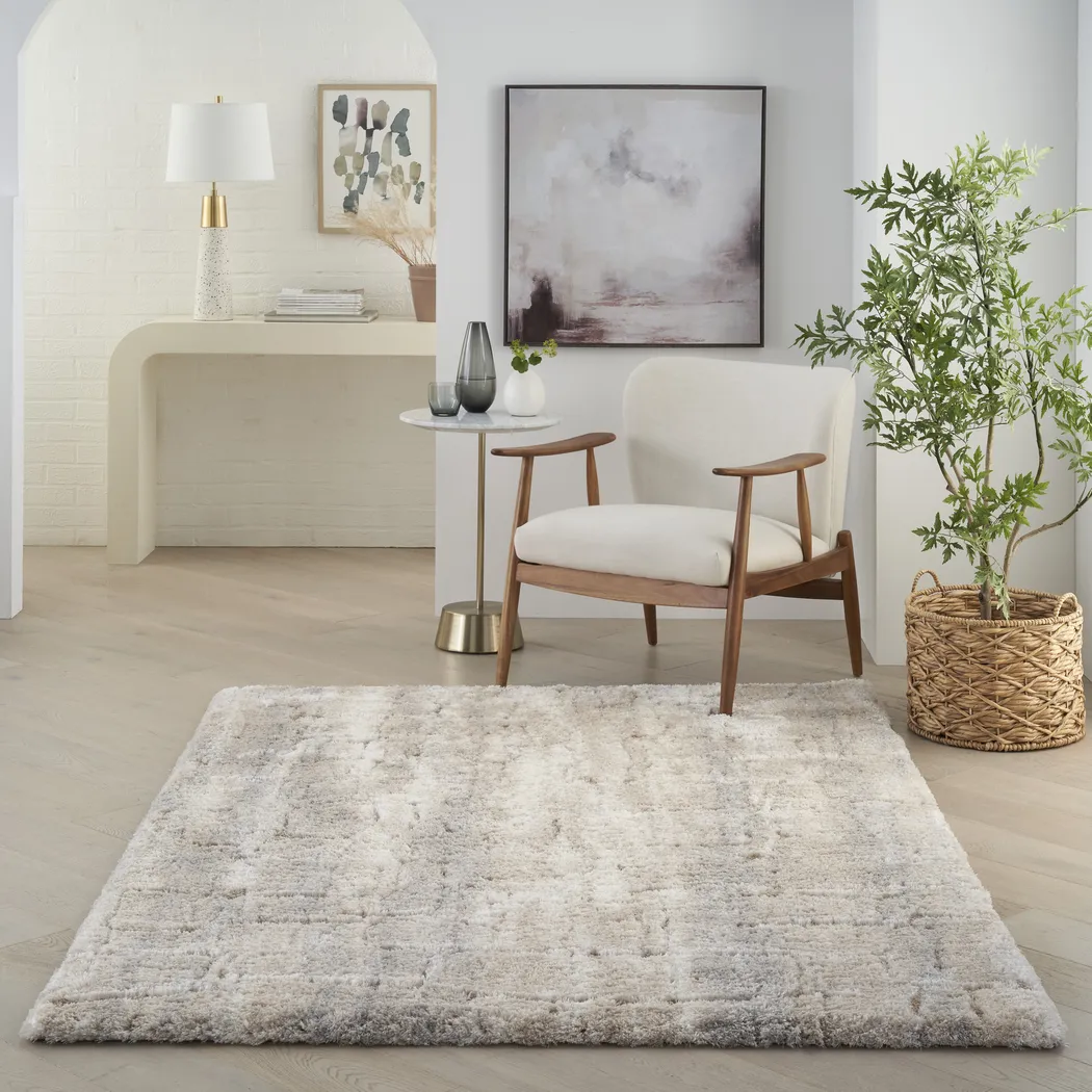 Yanzo Ivory/Beige 5'3 x 7'3 Rug - Thumbnail - Image 2