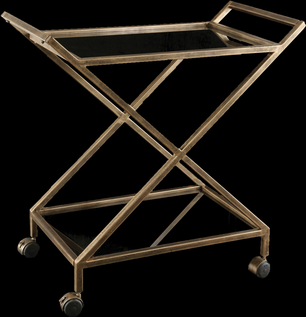 Yarber Gold Bar Cart - Thumbnail - Image 1