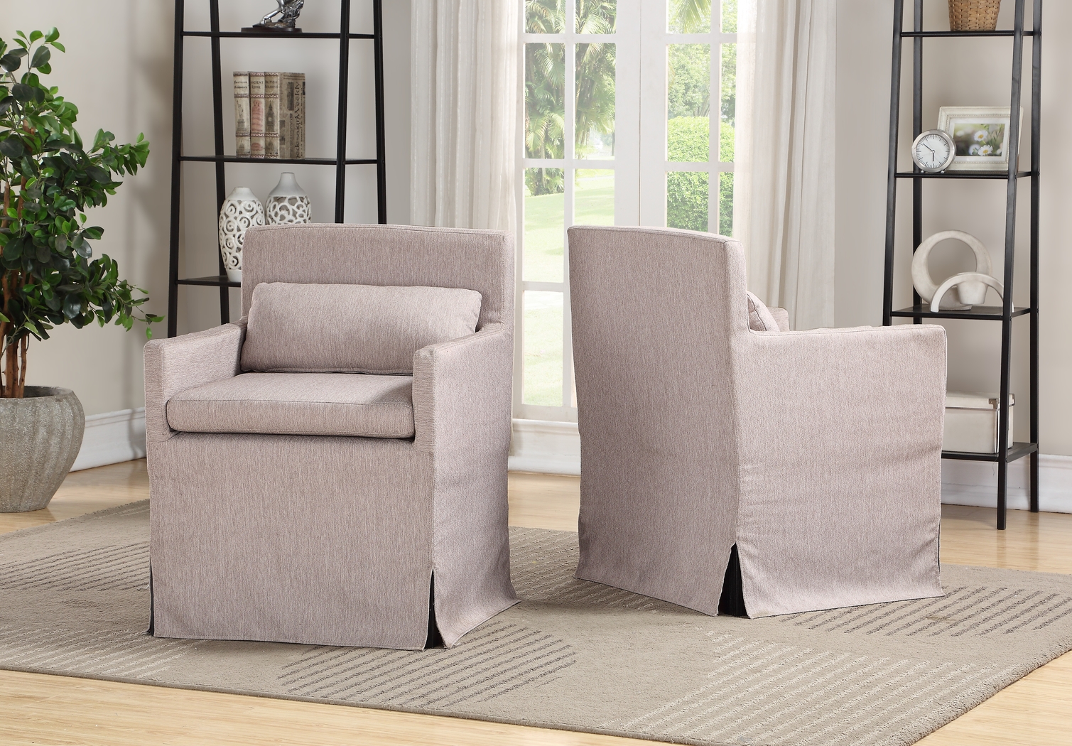 Yarberry Beige Set of 2 Side Chairs - Thumbnail - Image 5