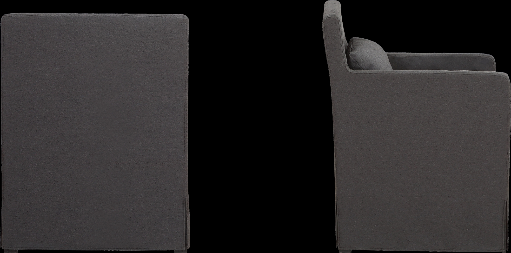 Yarberry Dark Gray Set of 2 Side Chairs - Thumbnail - Image 4