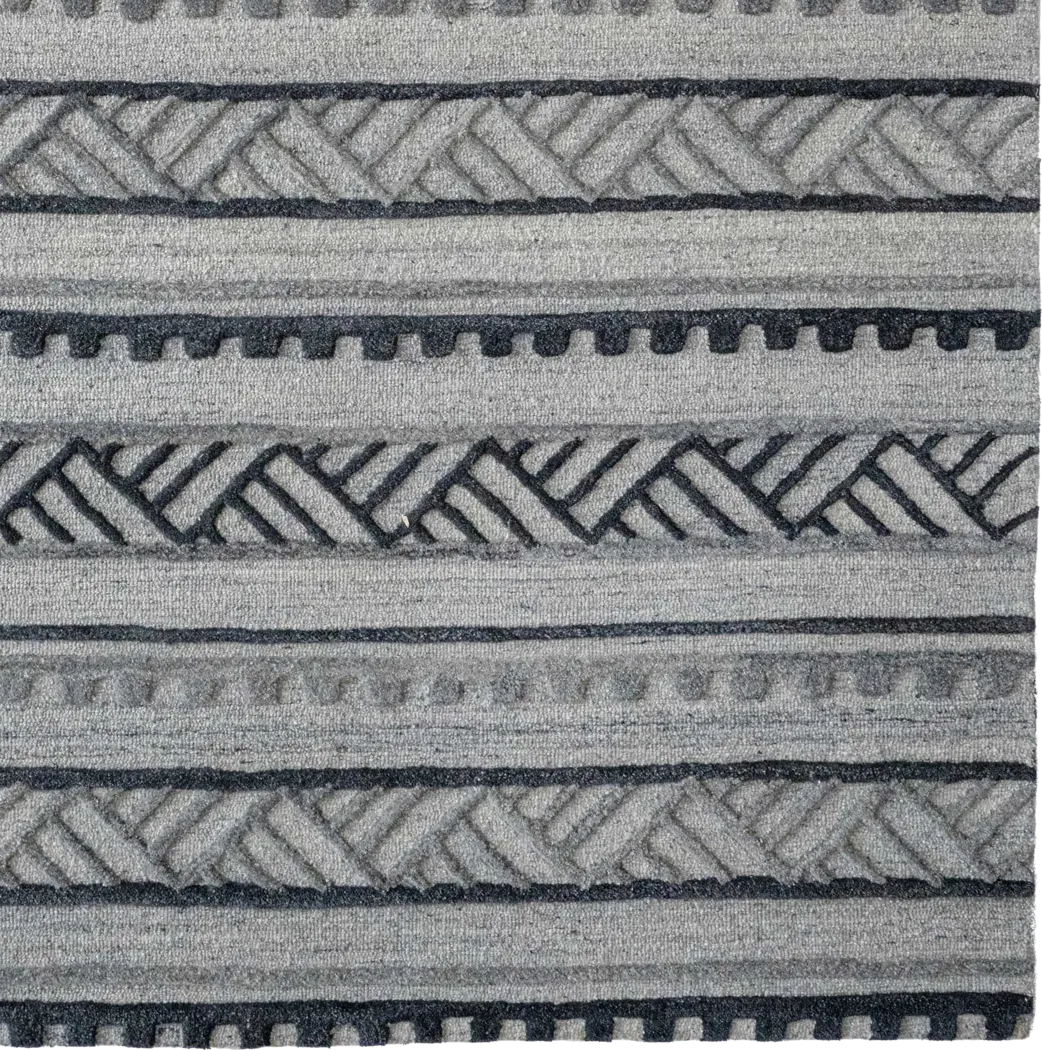 Yarmeda Charcoal 5' x 8' Rug - Thumbnail - Image 2
