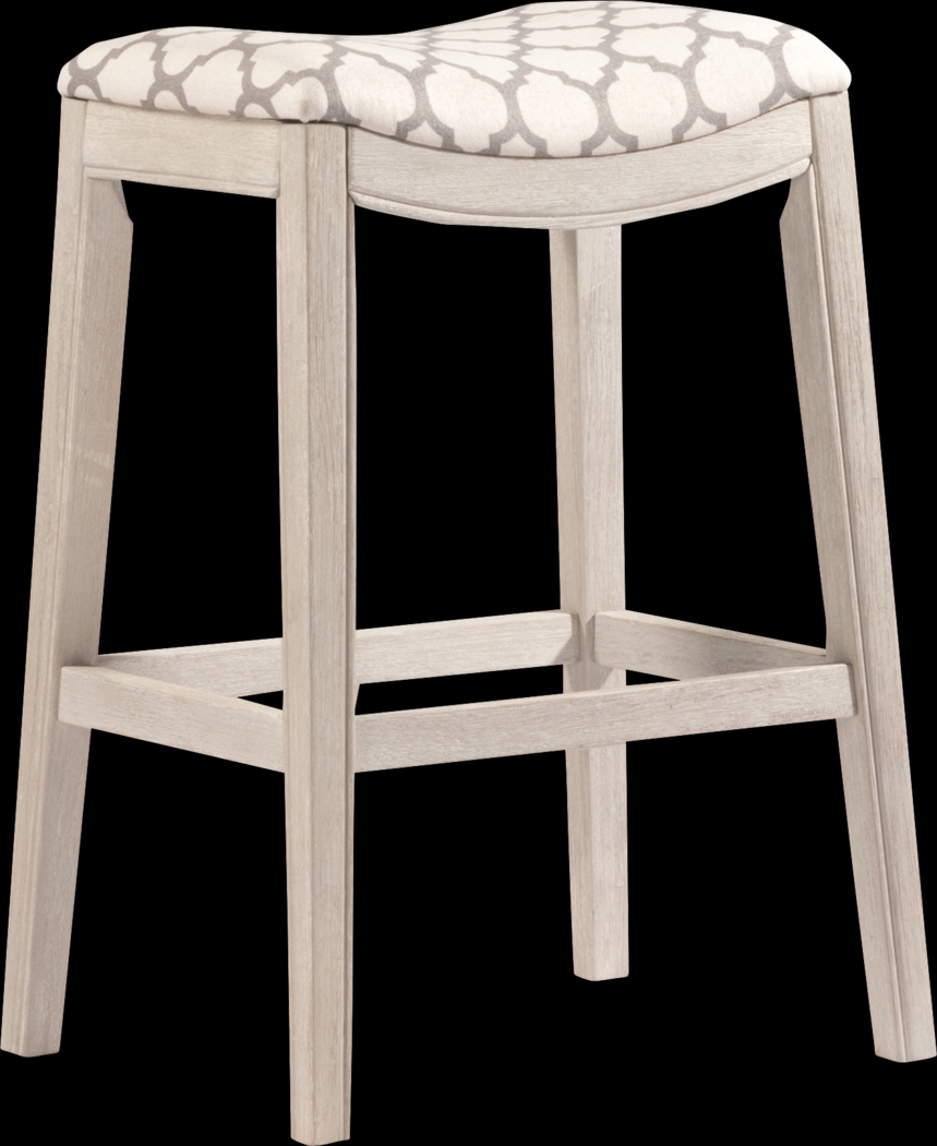 Yarnell White Counter Height Stool - Thumbnail - Image 1