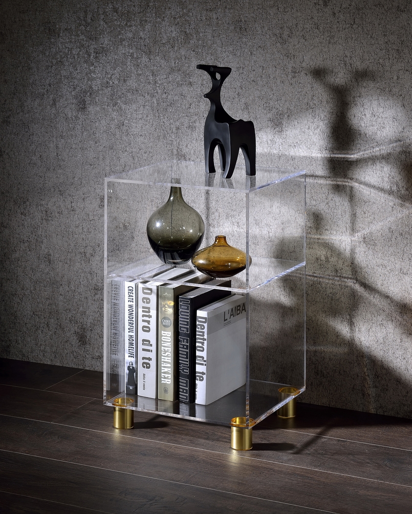 Yasone Clear End Table - Thumbnail - Image 3