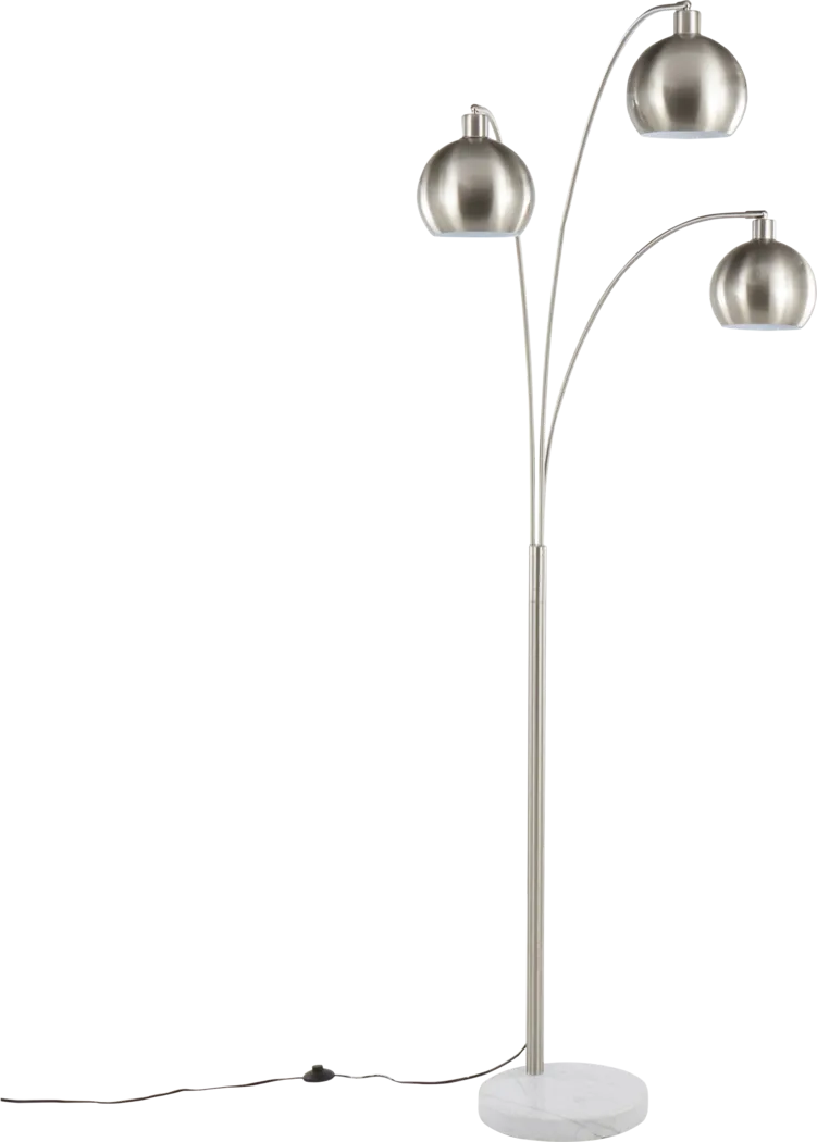 Yawkey Shores Nickel Floor Lamp - Thumbnail - Image 1
