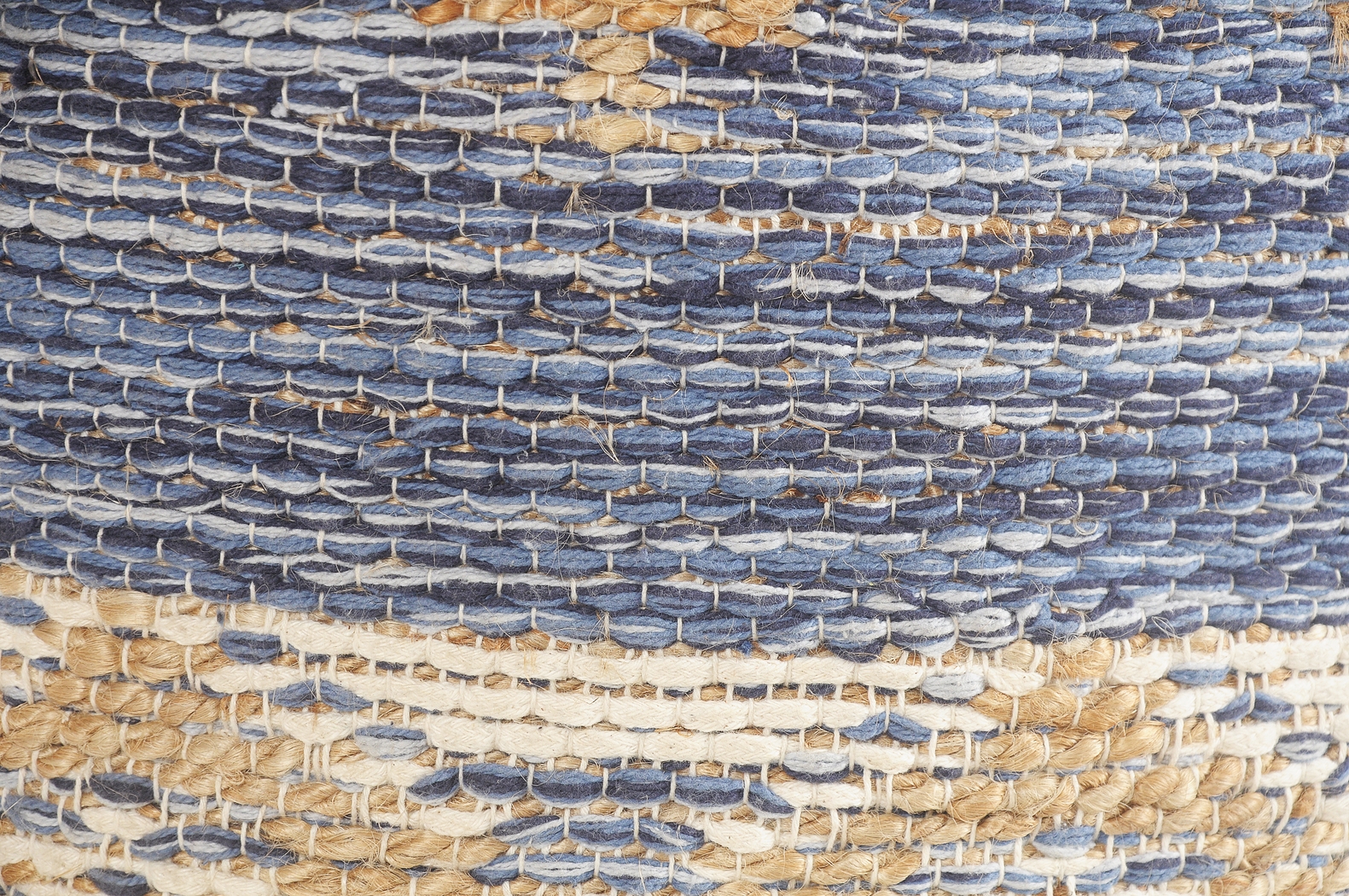 Yecoh Blue/Natural Pouf - Thumbnail - Image 6