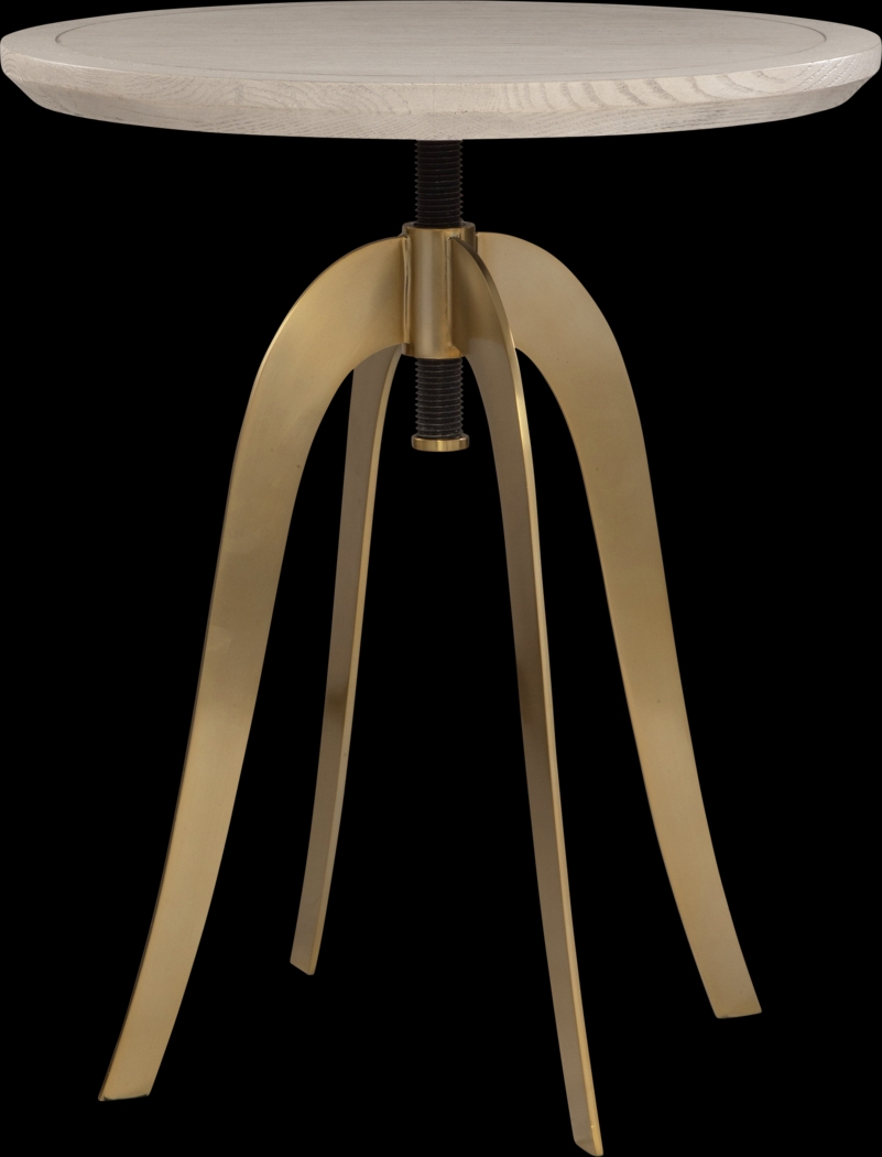 Yeitu Oak Adjustable Accent Table - Thumbnail - Image 4