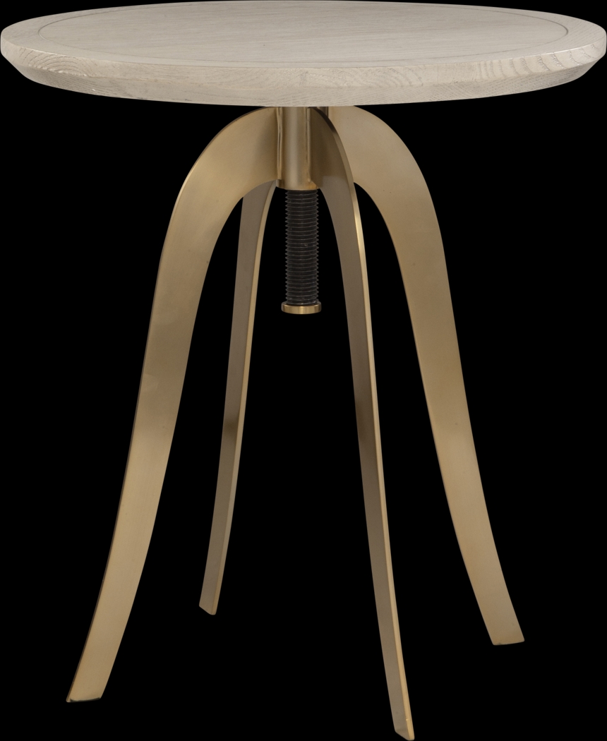 Yeitu Oak Adjustable Accent Table - Thumbnail - Image 1