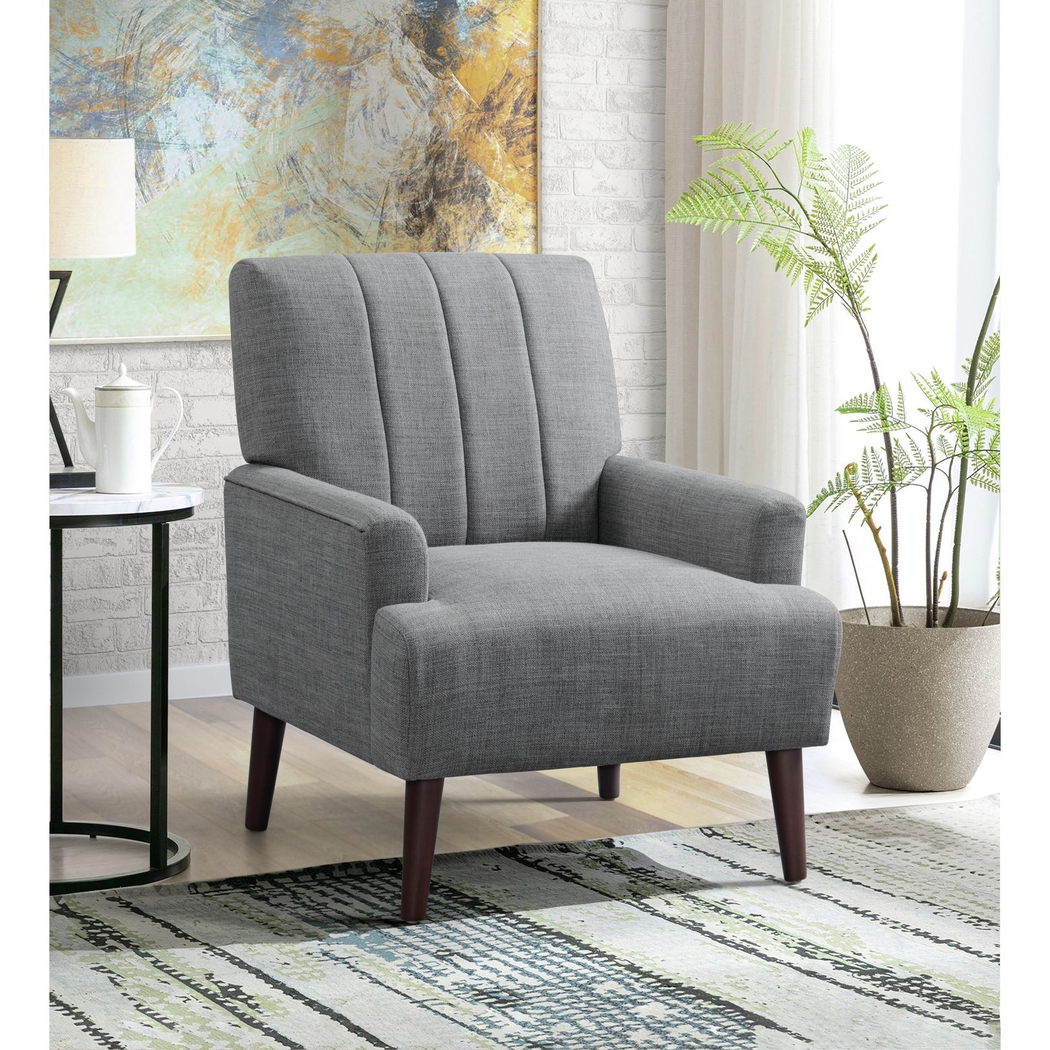 Yejide Gray Accent Chair - Thumbnail - Image 2