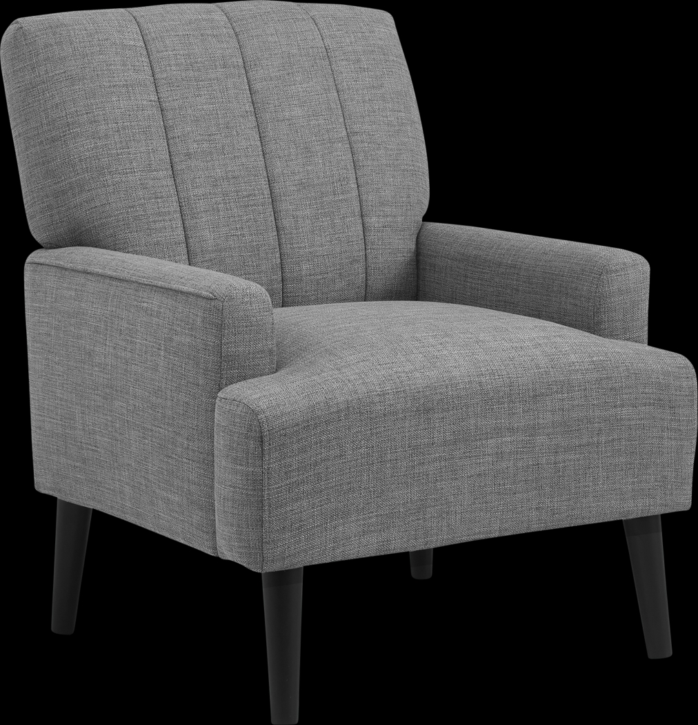Yejide Gray Accent Chair - Thumbnail - Image 1