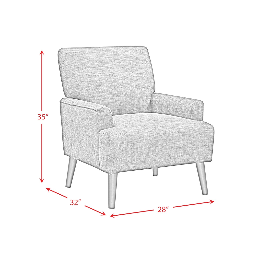 Yejide Gray Accent Chair - Thumbnail - Image 9