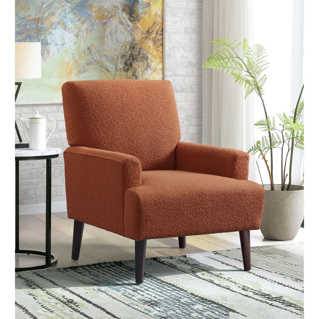 Yejide Orange Accent Chair - Thumbnail - Image 2