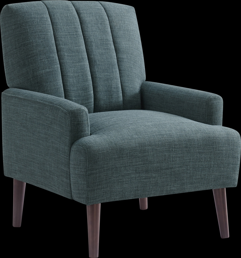 Yejide Teal Accent Chair - Thumbnail - Image 1