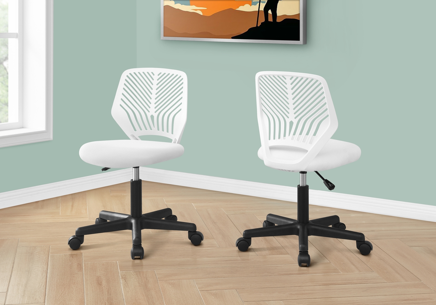 Yellowroot White Office Chair - Thumbnail - Image 4