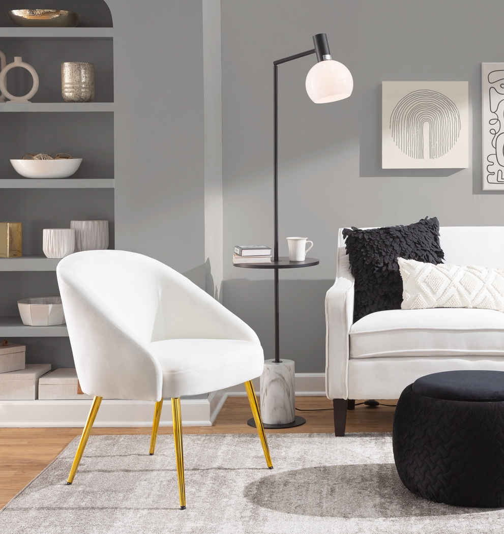 Yemassee White Accent Chair - Thumbnail - Image 7