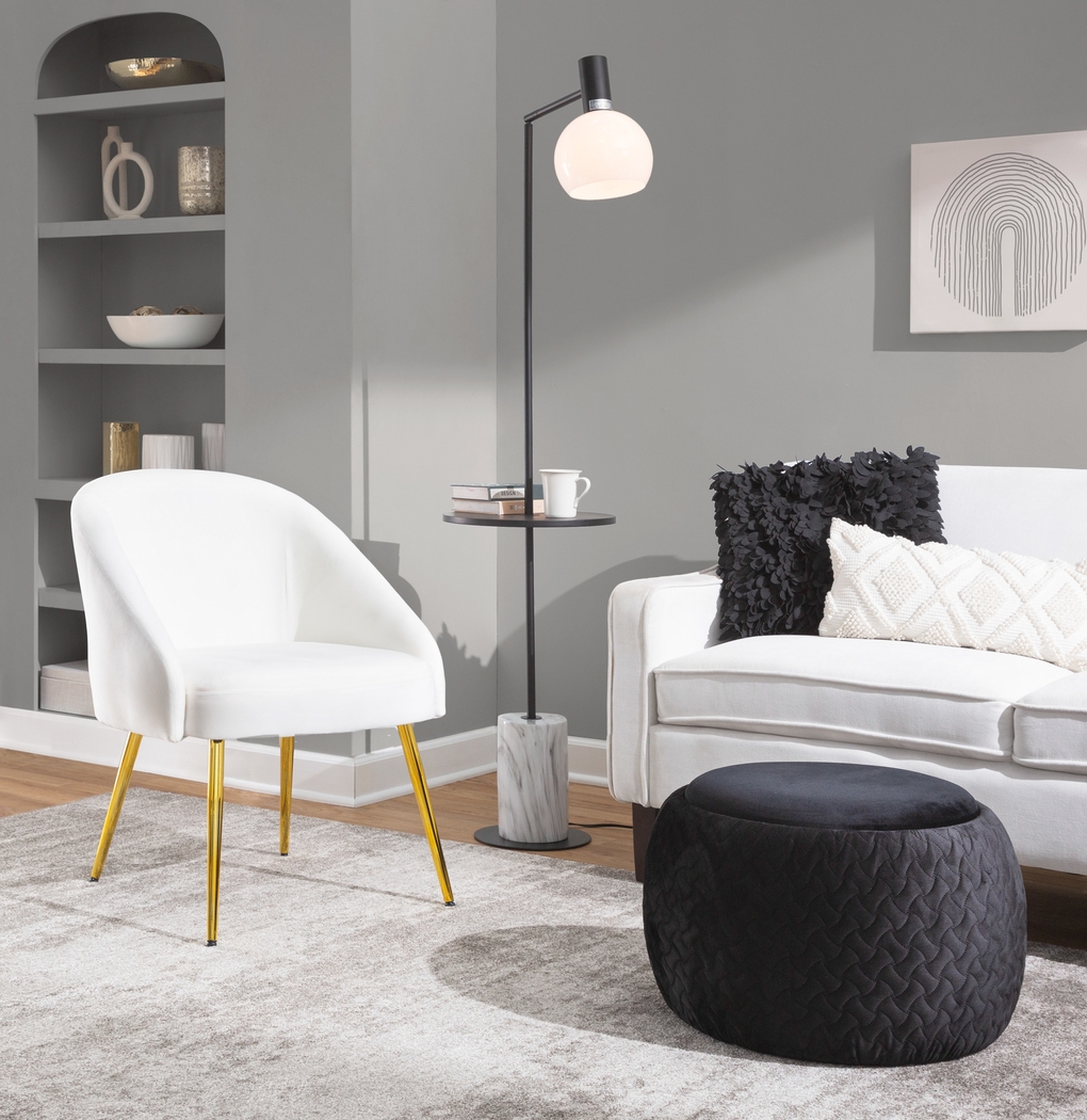 Yemassee White Accent Chair - Thumbnail - Image 8