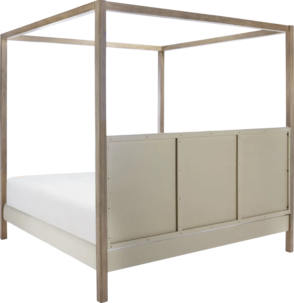 Yemin Ivory/Natural King Bed - Thumbnail - Image 4