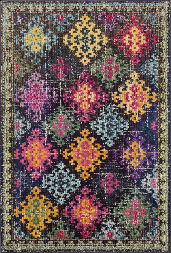 Yemina Black 6'7 x 9'2 Rug - Thumbnail - Image 1