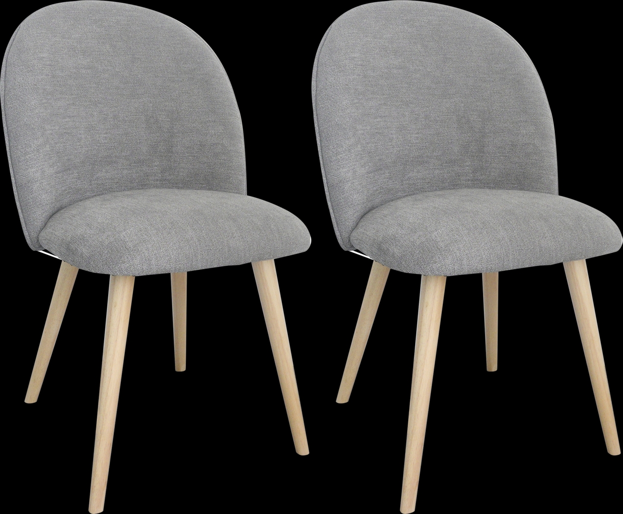 Yeomanns Gray Dining Chair, Set of 2 - Thumbnail - Image 1