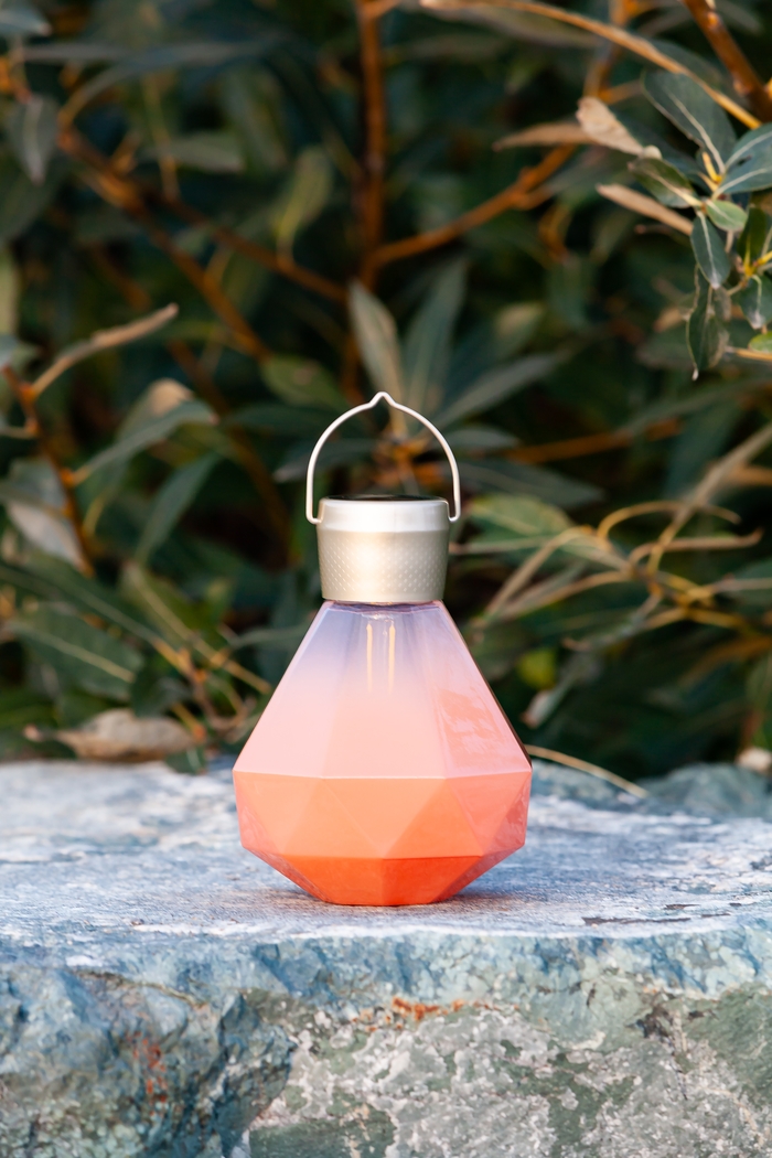 Yeser Cave Outdoor Coral Solar Lantern - Thumbnail - Image 7